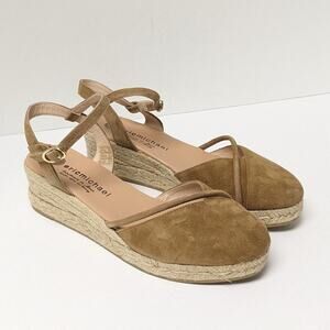 Eric Michael Emily Espadrille Sandals, Tan Suede, Women's 40 EU (US 9.5-10)